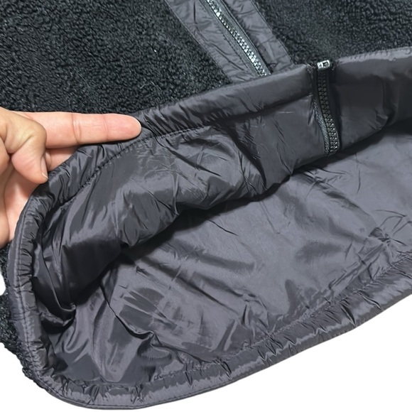 1 Madison Expedition Women's Jacket Size L Black Fuzzy Zipped Hoodie Insulated - Picture 10 of 14